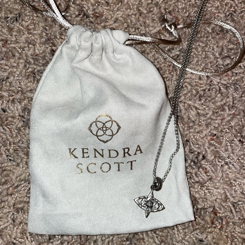 Kendra Scott Silver Evil Eye Necklace